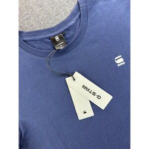 G Star Raw Mens Navy Blue Short Sleeve Crew Neck‎ T Shirt Size M New With Tags